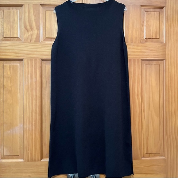 Eileen Fisher Chocolate Brown 100% Wool Dress Size Large - Picture 7 of 12